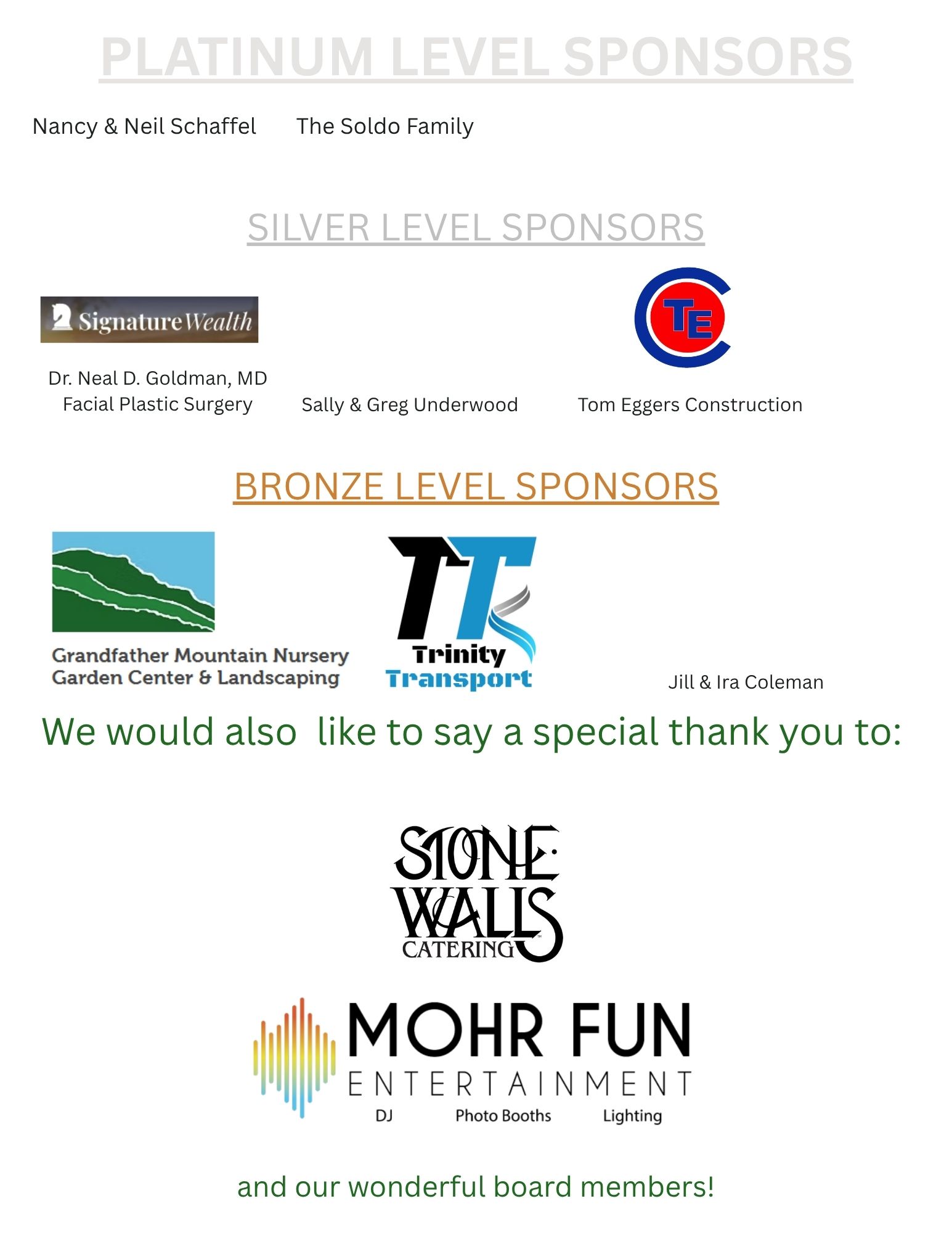 Sponsors Take 3