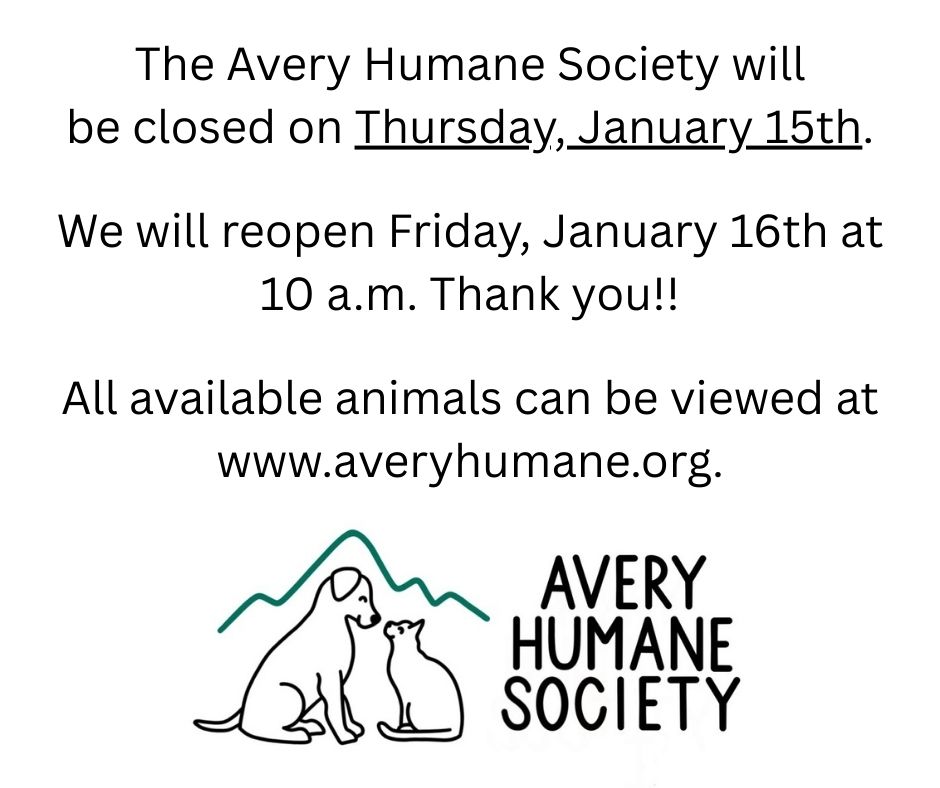 The Avery Humane Society will close